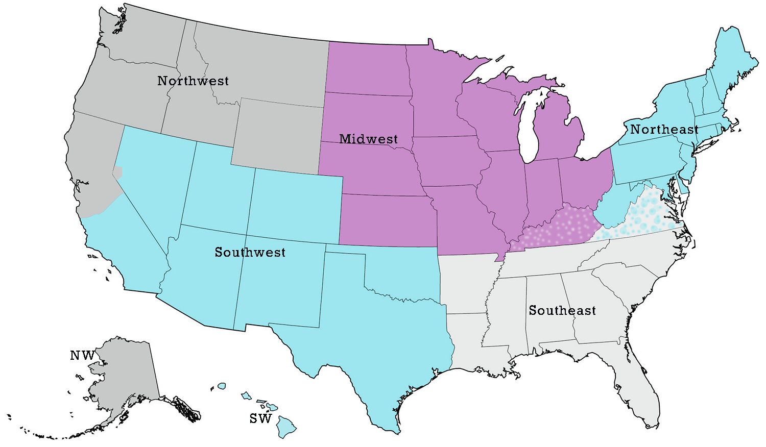 SPLF U.S. Region Map